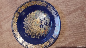 Portelan vechi ,cobalt cu aur - imagine 5