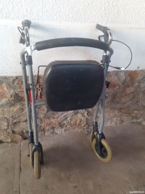 Cadru de mers pliabil cu roti. - imagine 3