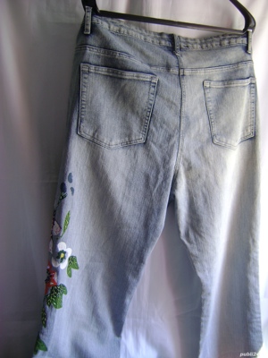 Blugi pictati,mărime mare - imagine 4