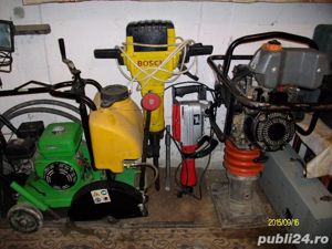 Inchirieri scule,mai compactor,placa vibranta,vibrator beton,picamere,tun caldura,masini taiat beton