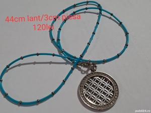 Coliere argint cu detalii la vedere - imagine 3