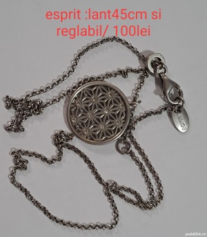 Coliere argint cu detalii la vedere - imagine 7