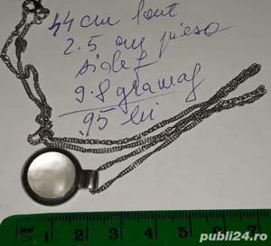 Coliere argint cu detalii la vedere - imagine 9