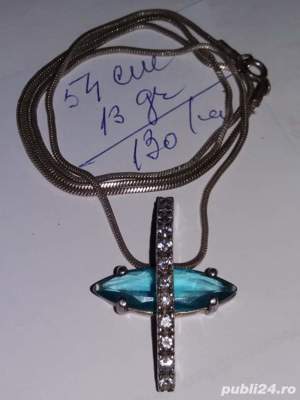 Coliere argint cu detalii la vedere - imagine 10