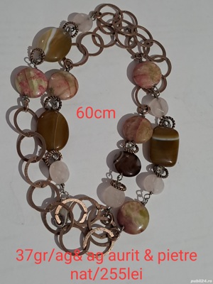 Coliere argint cu detalii la vedere - imagine 8