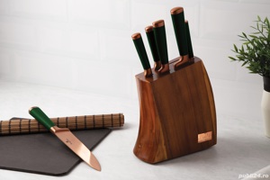 Vand CADOU Set cutite 7 Piese BERLINGER HAUS Emerald BH2645, NOU Pret 349 Lei. - Set cutite BERLINGE - imagine 6