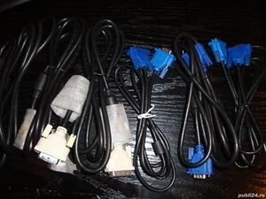 cablu monitor calculator VGA si cablu DVI-D dual link - imagine 2