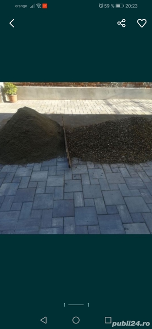 Nisip sort balastru piatra