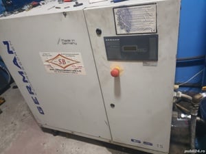 Compresor cu surub German de 11 kw,1500 lit min la 2400 e