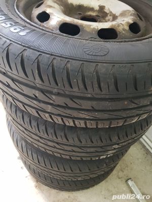 jante cu anvelope de vara originale VW Golf 5  6 VW Touran VW Caddy 195/65/R15 iarna M+S 5x112, etc; - imagine 3