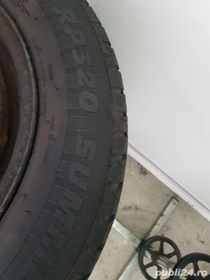 jante cu anvelope set complet 195/65/R15 Continental VW Touran VW Caddy VW Golf 5 5x112 DOT 2019 etc - imagine 2