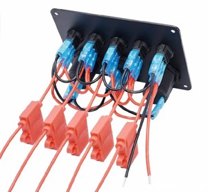 PANOU kit buton comutator 5 butoane on off AUTO voltmetru incarcator PRIZA AUTO 12V 24V - imagine 9