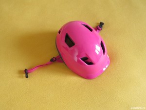 Casca Ciclism copii, B-Twin, culoarea roz.