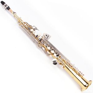 Saxofon Sopran drept AURIU+ARGINTIU KarlGlaser Saxophone Si b NOU Germania Sax