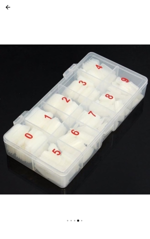 Unghii false(tips) la set de 500 bucati,10 dimensiuni(50 unghii/dimensiune),noi - imagine 6