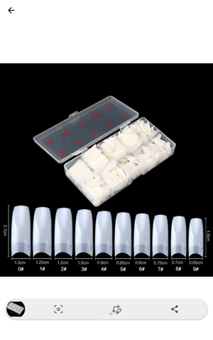 Unghii false(tips) la set de 500 bucati,10 dimensiuni(50 unghii/dimensiune),noi - imagine 8