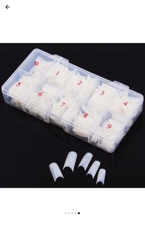 Unghii false(tips) la set de 500 bucati,10 dimensiuni(50 unghii/dimensiune),noi - imagine 9