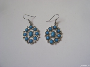 Cercei turcoaz