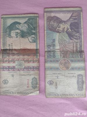 Bancnote vechi 500 lei ,1000 lei ,5000 lei, negociabil