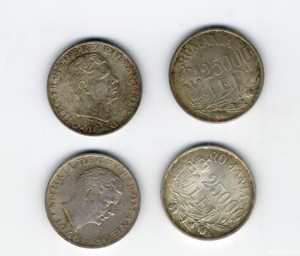 Achizite Monede Argint Romania Regele Mihai Carol II Carol I 5 lei 1880 200 lei 500 lei 250 lei - imagine 3