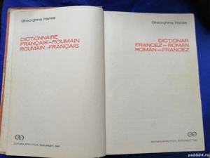 Dictionar Francez-Roman - Roman-Francez de Ghe.Hanes - imagine 3