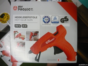 Pistol lipit cu batoane plastic 20W 170 C garanție NOU - imagine 2