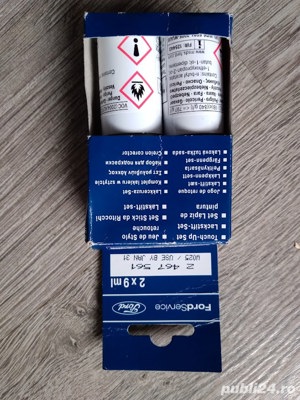 ornament praguri aluminiu ford puma +vopsea originala de retus SOLAR SILVER - imagine 4