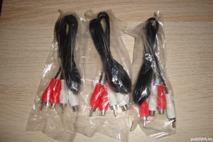 cablu audio prelungitor 2x rca - 2x rca mama lungime 1.5m - imagine 3