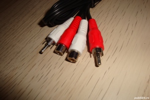 cablu audio prelungitor 2x rca - 2x rca mama lungime 1.5m - imagine 5
