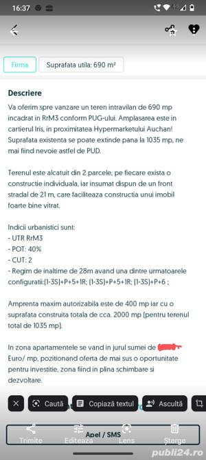     vind teren și case pt construire bloc 