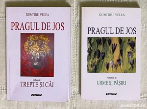 pragul de jos de dumitru velea doua volume 1+2 i+ii semnatura+dedicatie