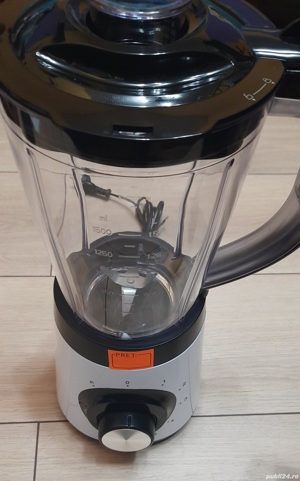 Blender 600 w cu 5 trepte, 1,5 l, cutite otel inoxidabil,Nou! - imagine 4