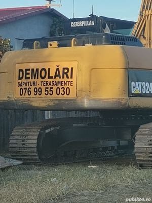 Excavator 30tone cu foarfecă demolări și picon, buldozer, buldoexcavator, cilindru compactor  - imagine 4