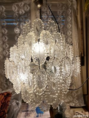 vand candelabru cu forme din  sticla  - imagine 6