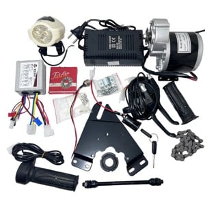 Kit complet conversie pentru bicicleta electrica cu motor 24V 350W - imagine 1