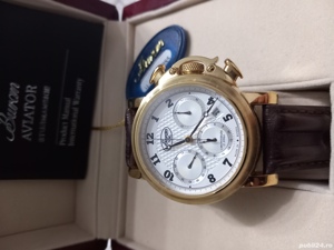 ceas buran aviator chronograf - imagine 2