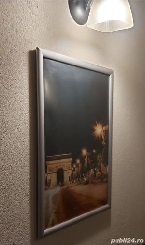 Rame click aluminiu mat cu folie antireflex pt postere, afise A1,A2,A3 - imagine 4