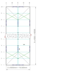 Structura Venlo pentru sera/depozitare/hala - 648mp - imagine 2