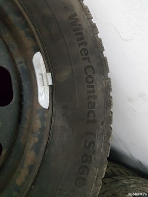 Jante cu anvelope VW 195/65/R15 M+S iarna DOT 2019 set complet VW Golf 5 VW Golf 6 VW Touran Caddy ; - imagine 4