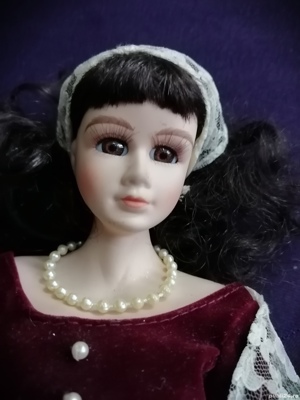 Papusa portelan Bisque veche stil Baroc 