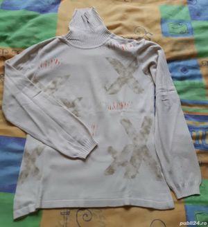 Bluza dama neagra si crem (L) - imagine 3