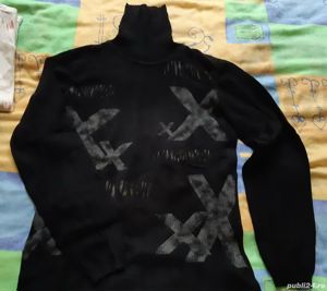 Bluza dama neagra si crem (L) - imagine 2