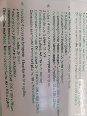 Vand Masa Pliabila Joc Arcade Baschet 206*109*204 cm, NOUA Pret 499 Lei. - Produsul este NOU - imagine 5