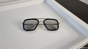 Ochelari de soare Dita Flight - Iron Man - Tony Stark - Rama argintie - Lentile albastre - imagine 9