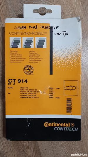 Curea nouă pompă de injecție Vw Transporter T4/LT, 2.5 d, ani 1995-2004, Volvo 859, S70, S80, V70 - imagine 2