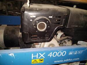 Generator de curent SDMO HX 4000,PUTIN FOLOSIT,pornire manuala pret 1000 EURO 