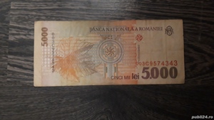 Bancnota de 5.000 de vînzare  - imagine 2