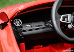 Masinuta electrica pentru copii, Audi TTRS 2x 35W 12V, BT, culoare Rosie - imagine 6