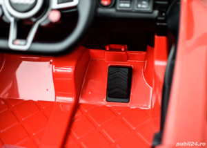 Masinuta electrica pentru copii, Audi TTRS 2x 35W 12V, BT, culoare Rosie - imagine 5