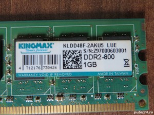 DDR2 PC2-6400 Kingmax 800Mhz 2 GB (2 X 1 GB) - imagine 3